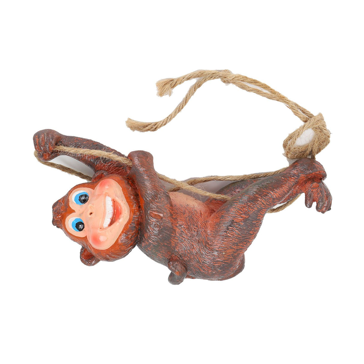 Resin Animal Ornament Monkey Shaped Hanging Ornaments Swing Pendant Decoration for Home Garden Terrace Yard