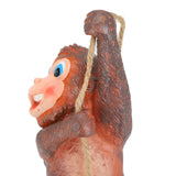 Resin Animal Ornament Monkey Shaped Hanging Ornaments Swing Pendant Decoration for Home Garden Terrace Yard - Extra Image
