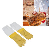Beekeeping Gloves Breathable Sheepskin Gloves with Extended Sleeves for Beekeeper - Extra Image