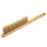Bee Brush Soft Bristle Wooden Handle Non Toxic Durable Brush Beekeeping Tools for Beekeepers - Low Angle
