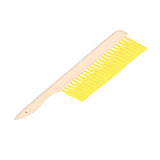 Beehive Brush Flexible Soft Beekeeping Brush Cleaning Equipment with Wooden Handle for Beekeeper - Close-Up Angle