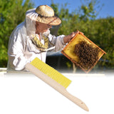 Beehive Brush Flexible Soft Beekeeping Brush Cleaning Equipment with Wooden Handle for Beekeeper