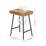 Desktop Glass Planter Wooden Stand Bulb Glass Vase Hydroponics Plant Planter for Home Office Garden1 Bottle