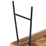 Desktop Glass Planter Wooden Stand Bulb Glass Vase Hydroponics Plant Planter for Home Office Garden2 Bottle