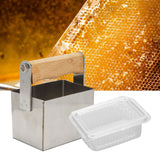 Beekeeping Cutter Set Stainless Steel Rectangular DieCutting Durable Corrosion Resistant Honey Cutter with Box