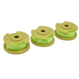 3Pcs Replacement Trimmer Line Spool Fit for Ryobi 0.08in 18V 24V 40V String Trimmer Parts - Front View