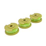 3Pcs Replacement Trimmer Line Spool Fit for Ryobi 0.08in 18V 24V 40V String Trimmer Parts - Low Angle