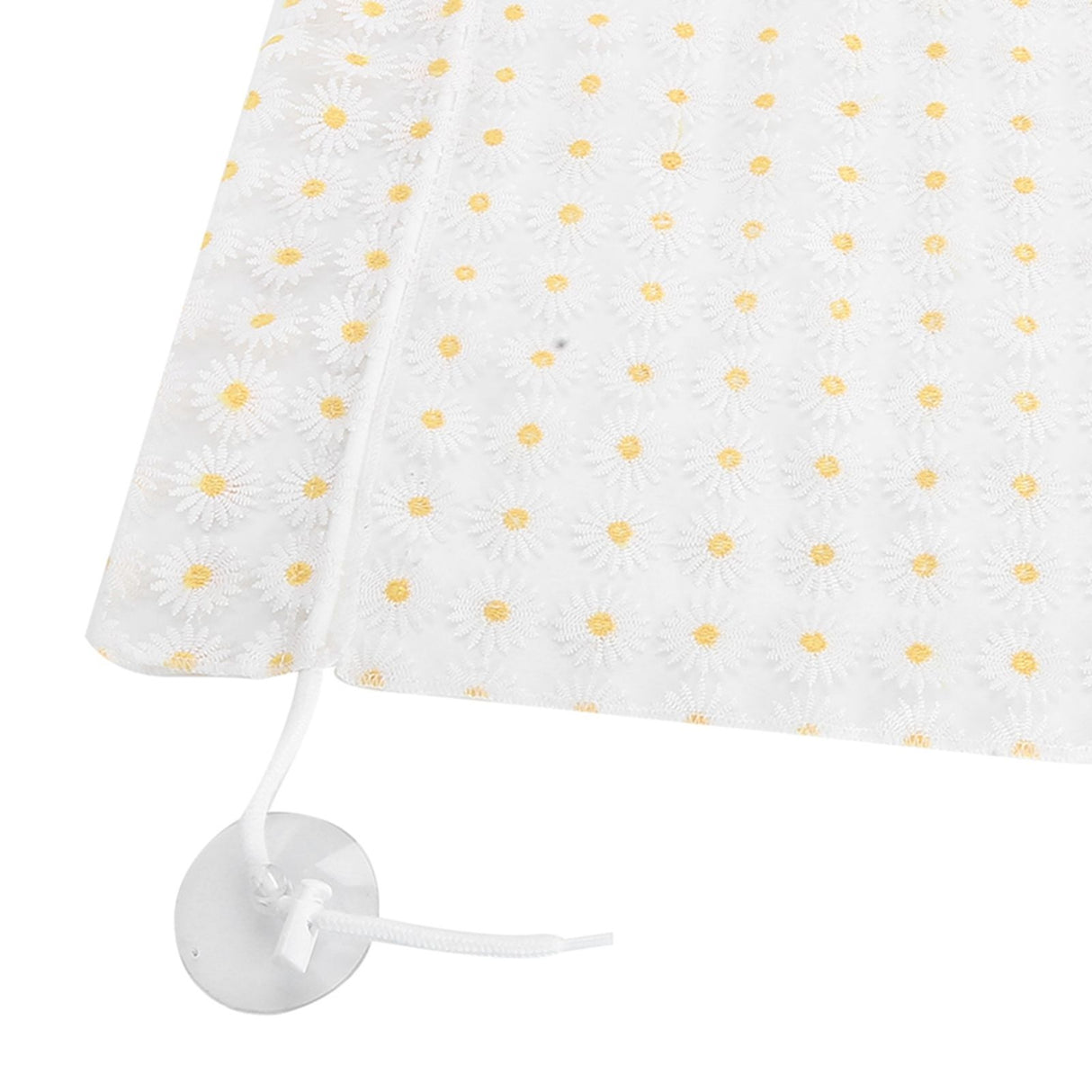 Daisy Car Curtain Lace Detachable Petal Embroidery Tulle Car Curtain Car Decorative Curtain