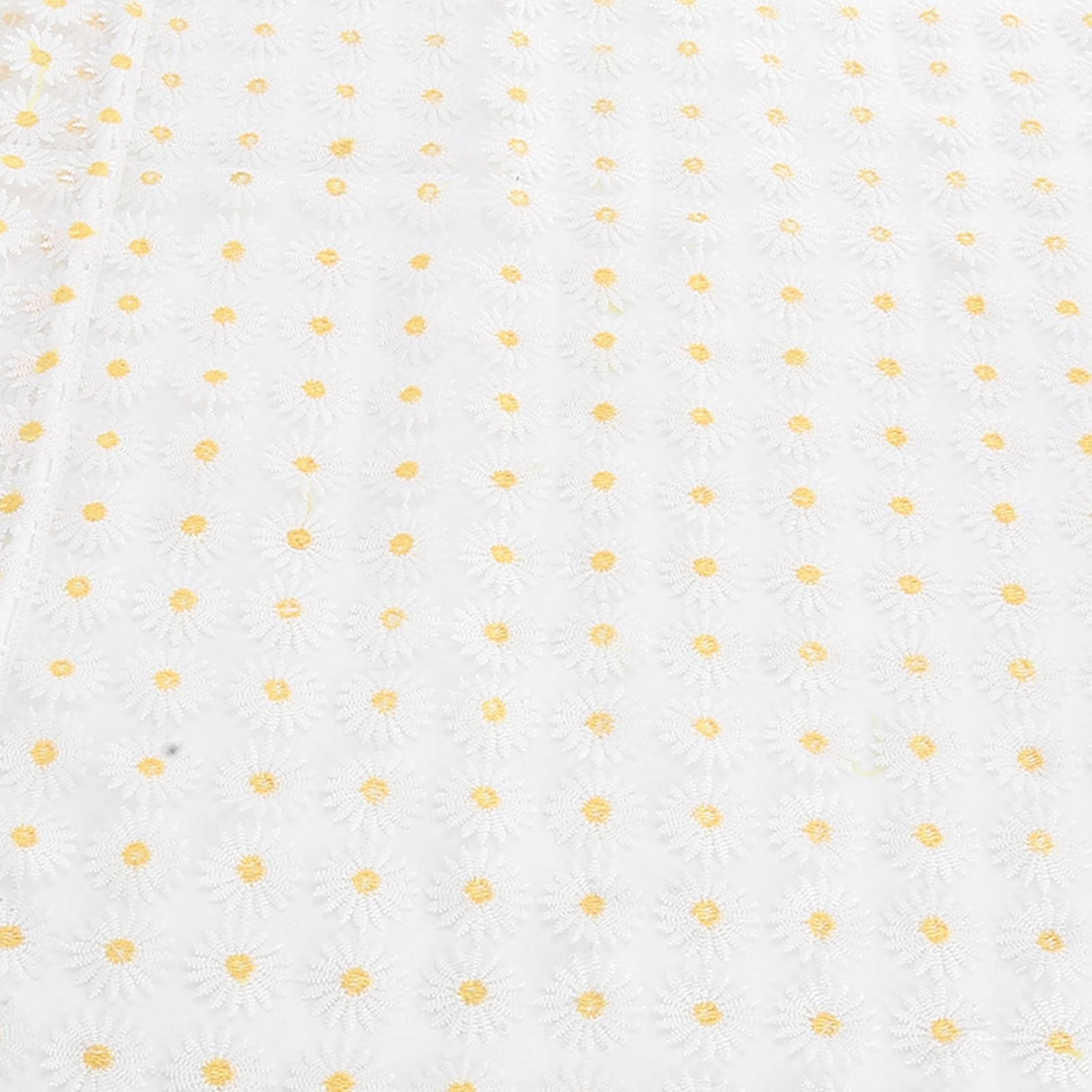 Daisy Car Curtain Lace Detachable Petal Embroidery Tulle Car Curtain Car Decorative Curtain