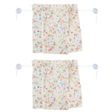 2PCS Simple Style Sunshade Curtain Adjustable Car Side Window Curtain Cute Car Curtain with Suction CupType 1
