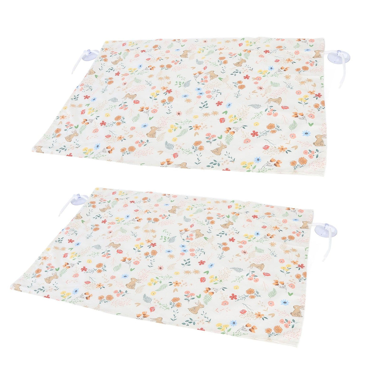 2PCS Simple Style Sunshade Curtain Adjustable Car Side Window Curtain Cute Car Curtain with Suction CupType 1