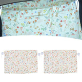 2PCS Simple Style Sunshade Curtain Adjustable Car Side Window Curtain Cute Car Curtain with Suction CupType 1