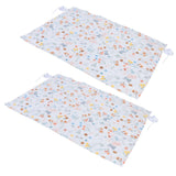 2PCS Simple Style Sunshade Curtain Adjustable Car Side Window Curtain Cute Car Curtain with Suction CupType 2 - Top-Down View