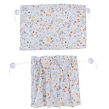 2PCS Simple Style Sunshade Curtain Adjustable Car Side Window Curtain Cute Car Curtain with Suction CupType 2