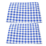 2Pcs Grid Design Anti Ultraviolet Car Curtain Side Car Window Sun Shade with Suction CupBlue Grid - Low Angle