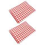 2Pcs Grid Design Anti Ultraviolet Car Curtain Side Car Window Sun Shade with Suction CupRed Grid - Close-Up Angle
