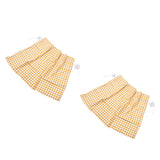 2Pcs Grid Design Anti Ultraviolet Car Curtain Side Car Window Sun Shade with Suction CupYellow Grid - Extra Image