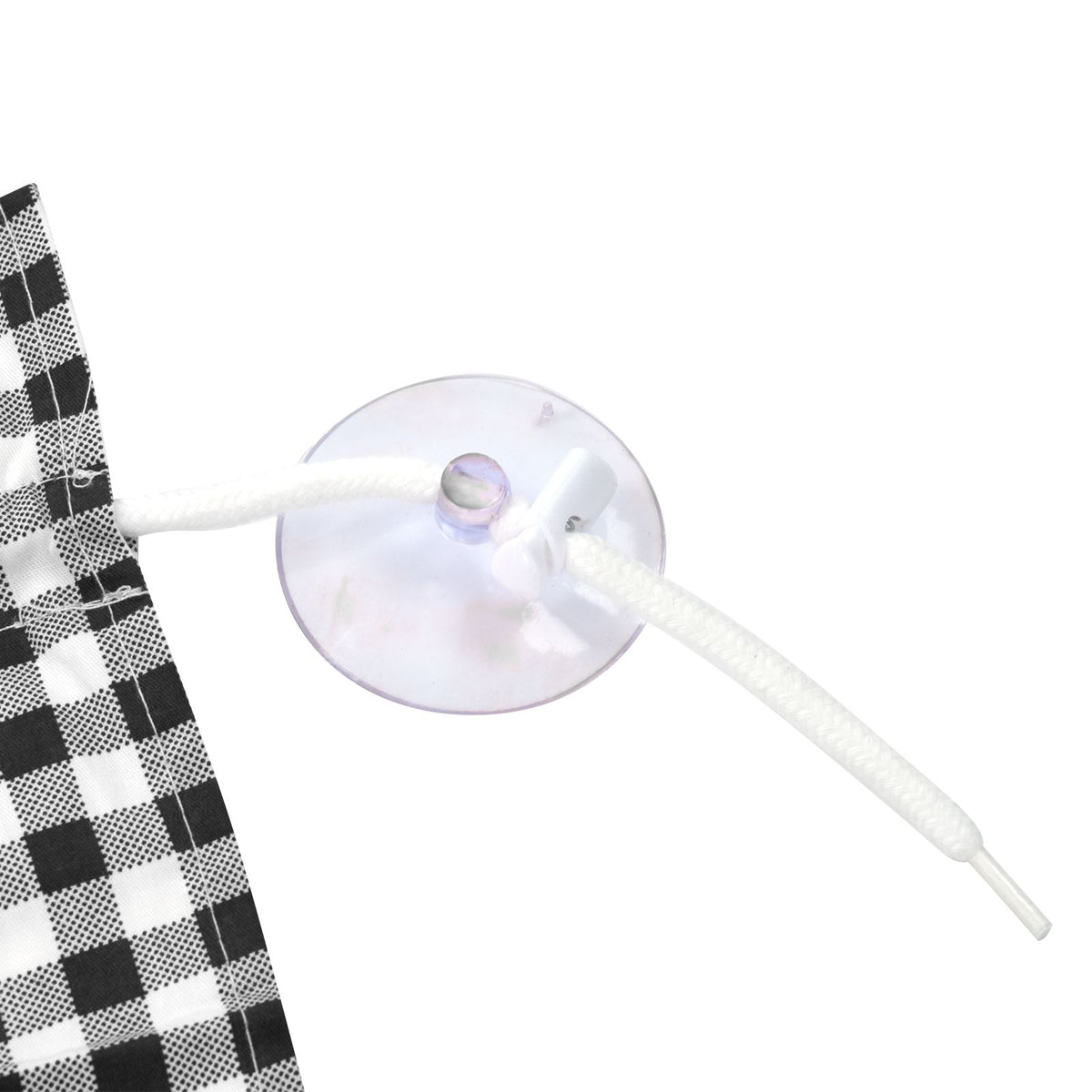 2Pcs Grid Design Anti Ultraviolet Car Curtain Side Car Window Sun Shade with Suction CupBlack Grid