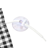 2Pcs Grid Design Anti Ultraviolet Car Curtain Side Car Window Sun Shade with Suction CupBlack Grid