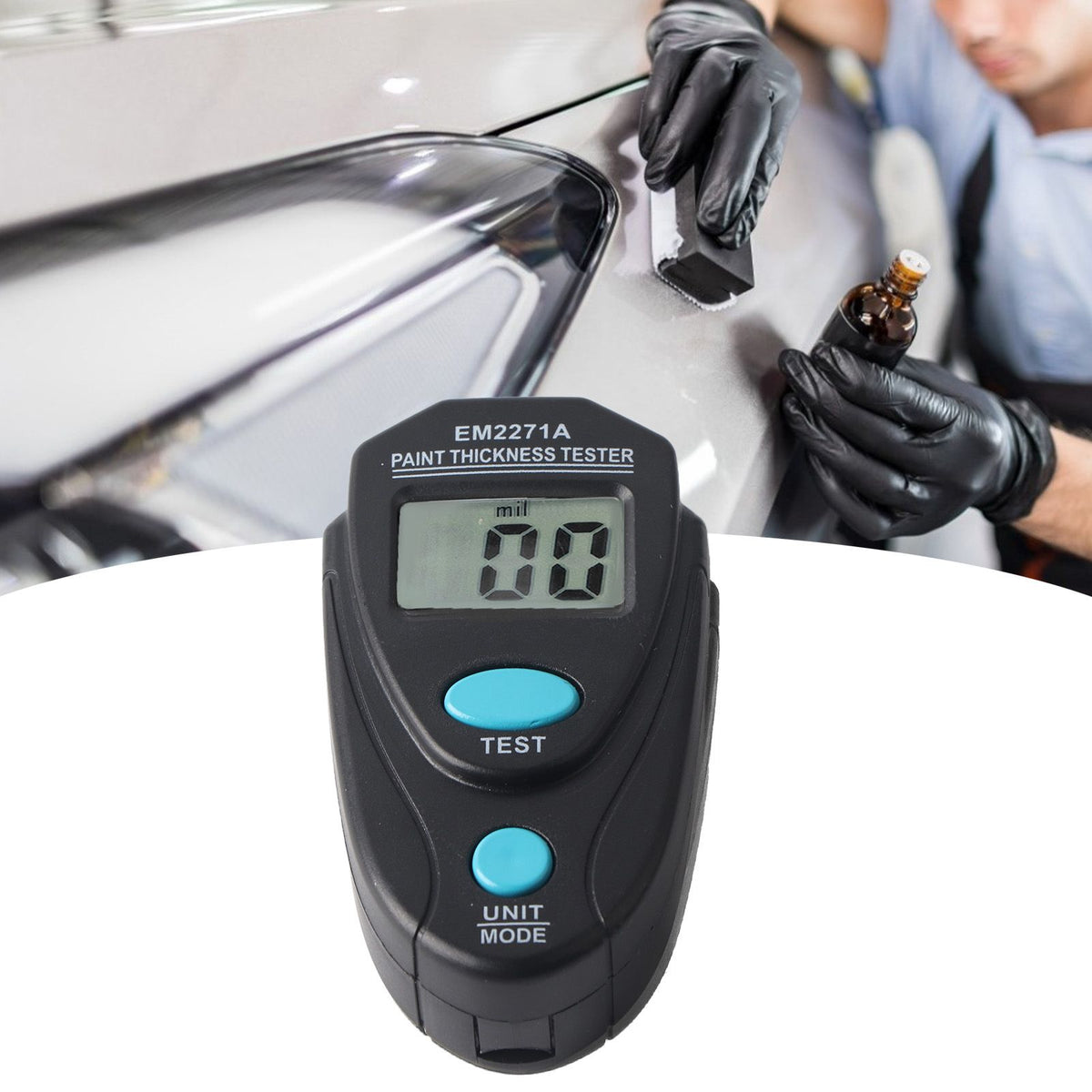 Digital Thickness Tester Micro Thickness Meter for Automotive Coating Paint Thickness MeasurementEM2271A