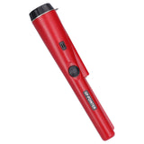 Metal Detector Professional Portable Waterproof Handheld Metal Detector with LED LightDark Red - Rear View