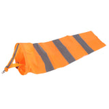 Reflective Weather Windsock Wind Direction Indicator for Outdoor Airport Farm Garden Parks Orange100CM