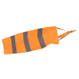 Reflective Weather Windsock Wind Direction Indicator for Outdoor Airport Farm Garden Parks Orange100CM