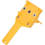 41Pcs Dowel Jig Kit Adjustable MultiFunctional Durable HighAccuracy Drill Jig for Straight Holes for Woodworking(Yellow ) - Top-Down View