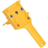 41Pcs Dowel Jig Kit Adjustable MultiFunctional Durable HighAccuracy Drill Jig for Straight Holes for Woodworking(Yellow ) - 45-Degree Angle