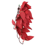 Artificial Reptile Plants Lifelike Plastic Plant Hanging Leaves Decoration with Suction Cup for Reptiles Terrarium Fish TankT-1033A4 - Front View