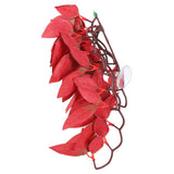 Artificial Reptile Plants Lifelike Plastic Plant Hanging Leaves Decoration with Suction Cup for Reptiles Terrarium Fish TankT-1033A4 - 45-Degree Angle