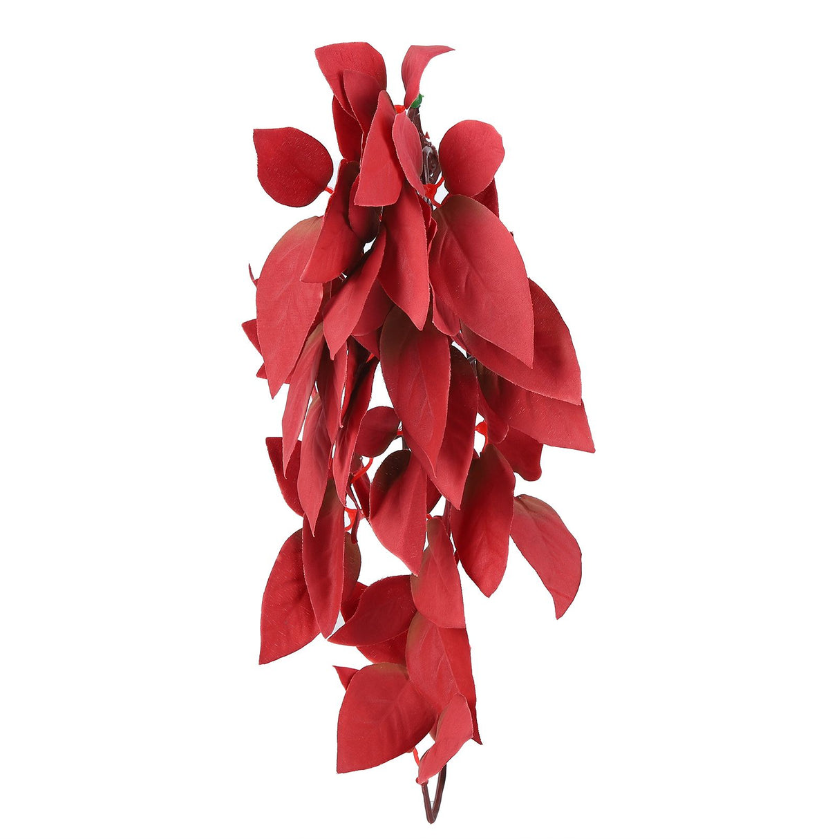Artificial Reptile Plants Lifelike Plastic Plant Hanging Leaves Decoration with Suction Cup for Reptiles Terrarium Fish TankT-1033A4