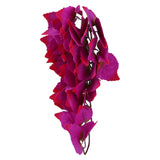 Artificial Reptile Plants Lifelike Plastic Plant Hanging Leaves Decoration with Suction Cup for Reptiles Terrarium Fish TankT-1034J1 - Side View