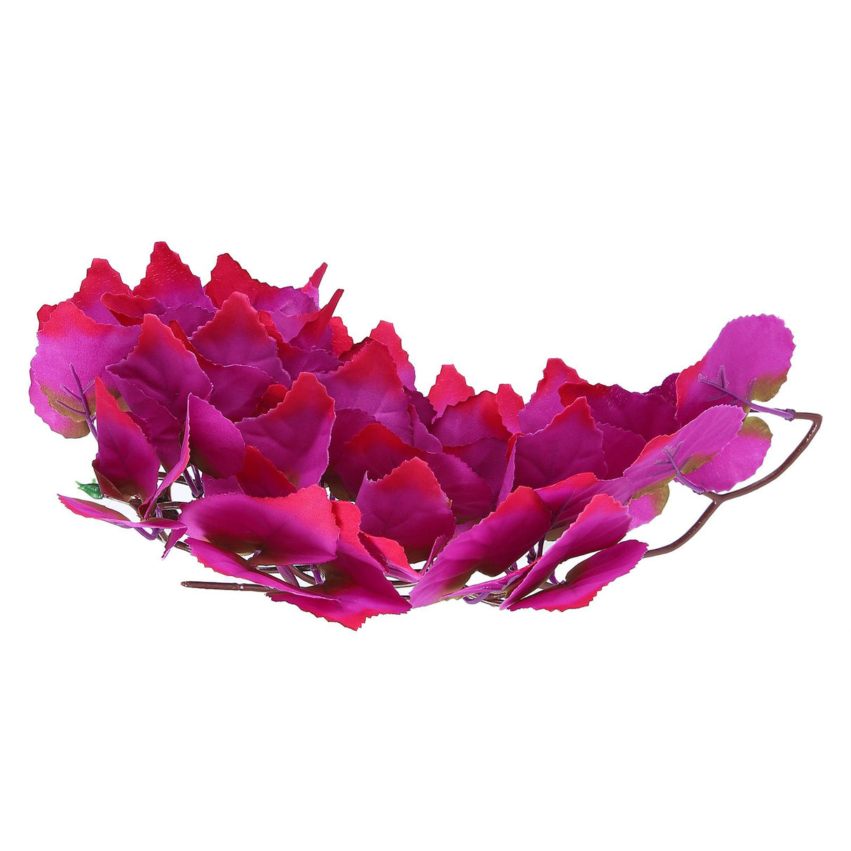 Artificial Reptile Plants Lifelike Plastic Plant Hanging Leaves Decoration with Suction Cup for Reptiles Terrarium Fish TankT-1034J1