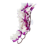 Artificial Reptile Plants Lifelike Plastic Plant Hanging Leaves Decoration with Suction Cup for Reptiles Terrarium Fish TankT-1034Q - Front View