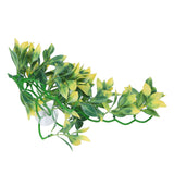 Artificial Reptile Plants Lifelike Plastic Plant Hanging Leaves Decoration with Suction Cup for Reptiles Terrarium Fish TankT-153E2 - 45-Degree Angle