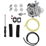 753-06190 Carburetor with Fuel Filter Air Filter Primer Bulb Kit for Troybilt TB22EC TB32EC TB80EC TB22 TB21EC