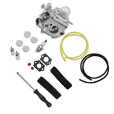 753-06190 Carburetor with Fuel Filter Air Filter Primer Bulb Kit for Troybilt TB22EC TB32EC TB80EC TB22 TB21EC