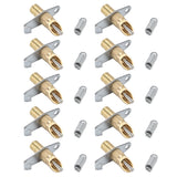 10 Pcs Automatic Nipple Drinker Feeder Poultry Watering System Supplies for Rabbits Rodents Rat - 45-Degree Angle