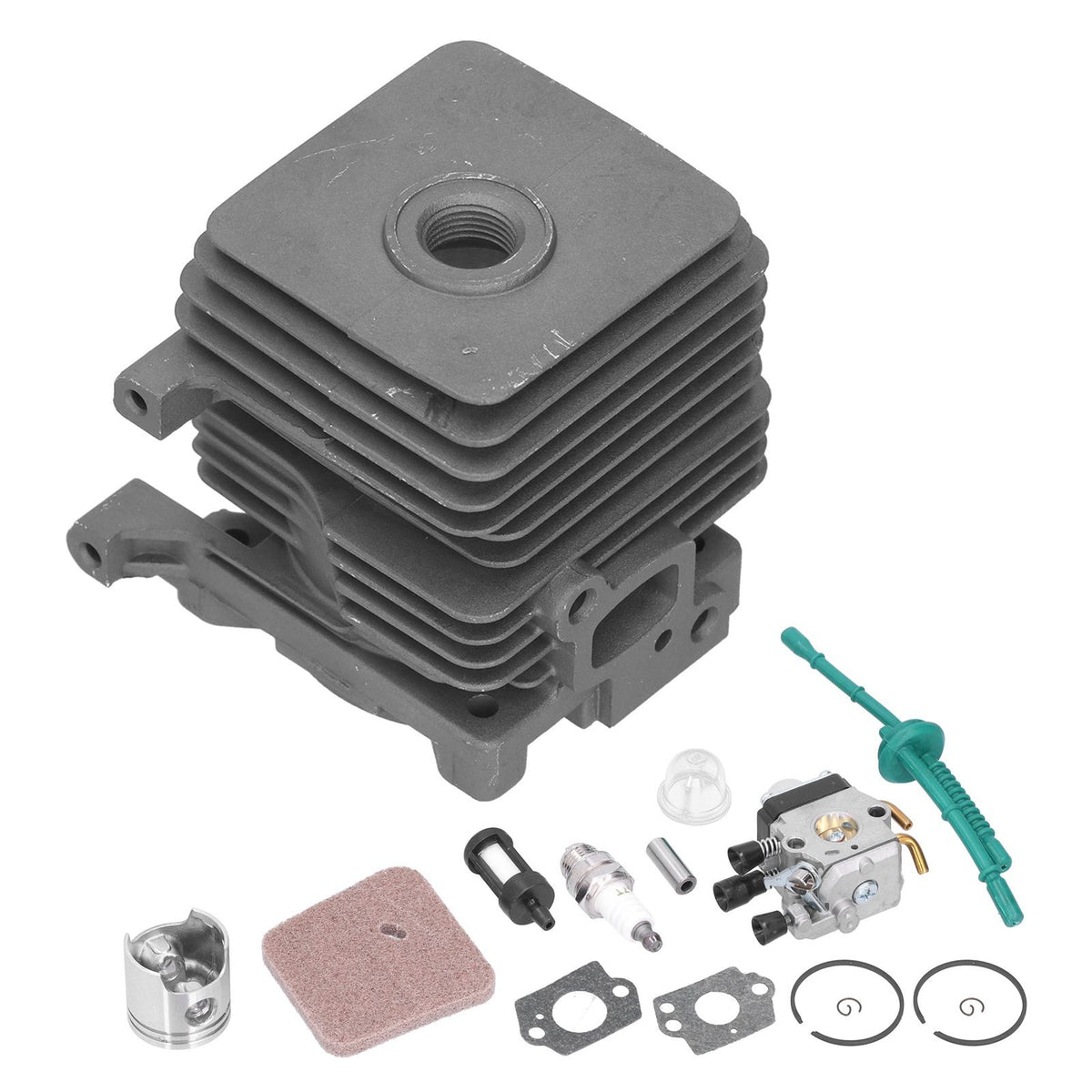 34mm Cylinder Piston Carburetor Wear Resistant Air Filter Repair Kit 4140 020 1202 Fit for Stihl FS55 FS45 FS38