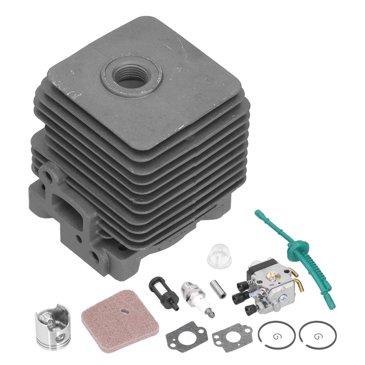 34mm Cylinder Piston Carburetor Wear Resistant Air Filter Repair Kit 4140 020 1202 Fit for Stihl FS55 FS45 FS38