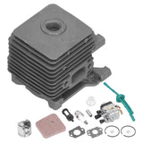 34mm Cylinder Piston Carburetor Wear Resistant Air Filter Repair Kit 4140 020 1202 Fit for Stihl FS55 FS45 FS38
