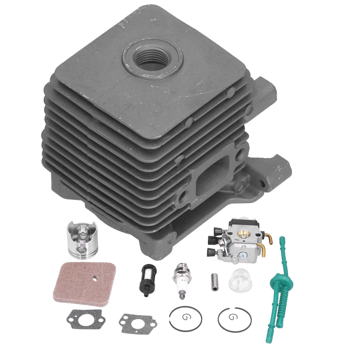 34mm Cylinder Piston Carburetor Wear Resistant Air Filter Repair Kit 4140 020 1202 Fit for Stihl FS55 FS45 FS38