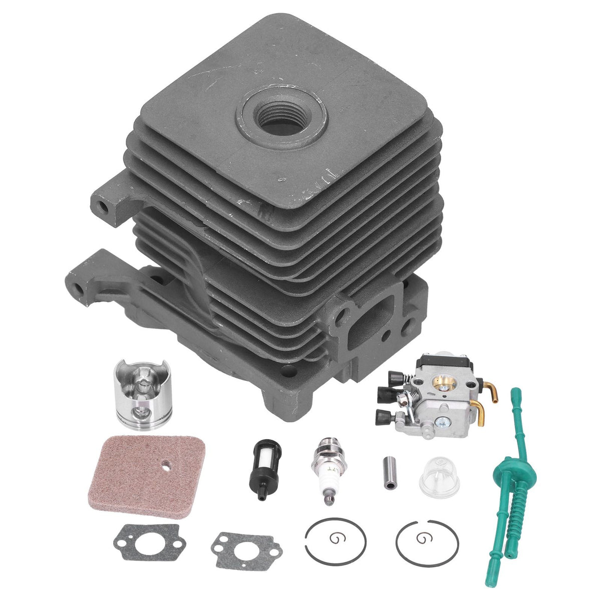 34mm Cylinder Piston Carburetor Wear Resistant Air Filter Repair Kit 4140 020 1202 Fit for Stihl FS55 FS45 FS38