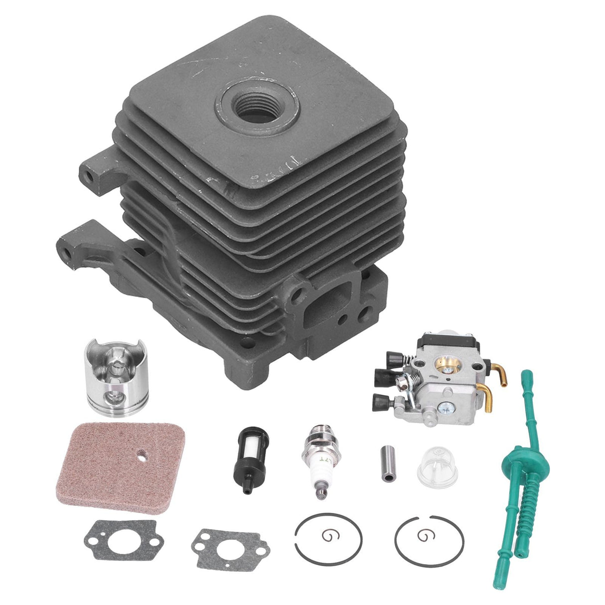 34mm Cylinder Piston Carburetor Wear Resistant Air Filter Repair Kit 4140 020 1202 Fit for Stihl FS55 FS45 FS38