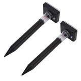 2Pcs Mole Repellent LED Ultrasonic Solar Powered Safe Portable Sturdy Durable Vole Repeller for Hotel Villa Garden