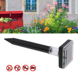 2Pcs Mole Repellent LED Ultrasonic Solar Powered Safe Portable Sturdy Durable Vole Repeller for Hotel Villa Garden - Extra Image