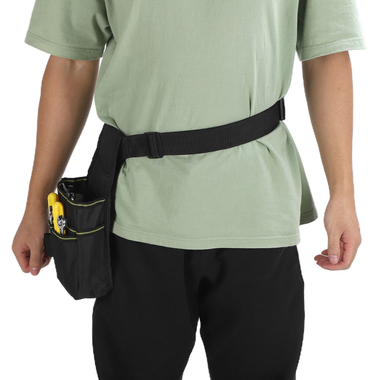 Tool Belt Oxford Cloth Tear Resistant High Load Bearing Capacity Lightweight Portable Multifunctional Belt Pouch