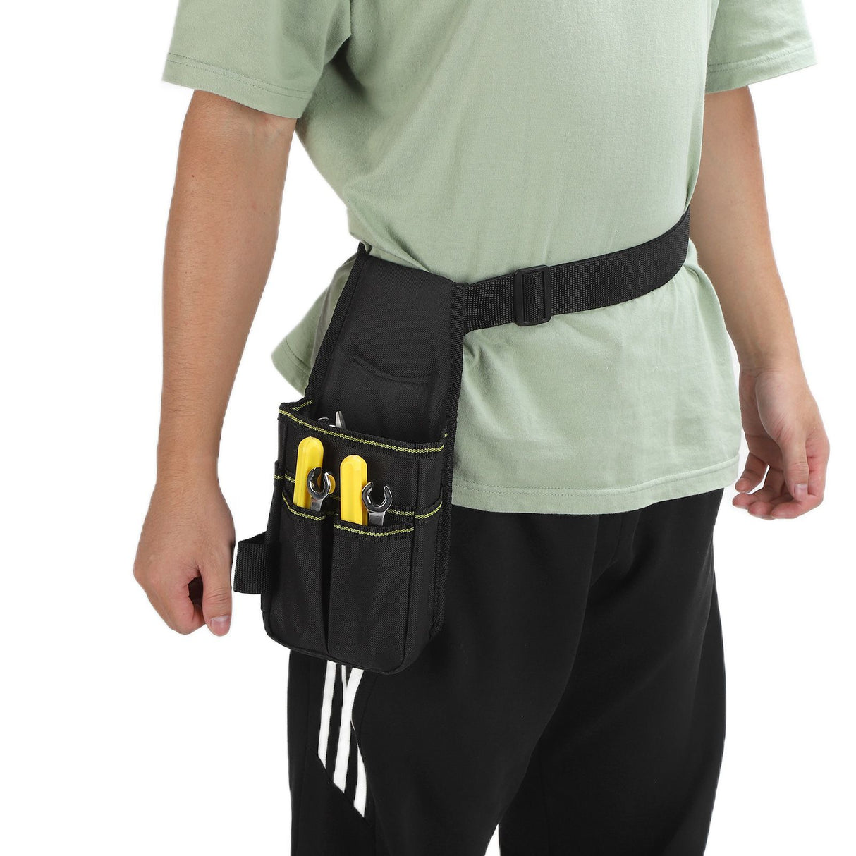 Tool Belt Oxford Cloth Tear Resistant High Load Bearing Capacity Lightweight Portable Multifunctional Belt Pouch