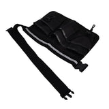 Garden Tool Pocket Adjustable Portable Multi Pocket Design Tool Storage Bag for Storage Tools ItemsBlack - Top-Down View